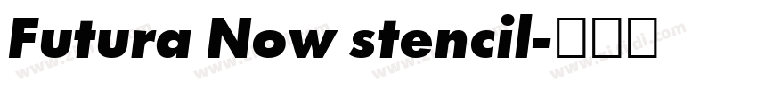Futura Now stencil字体转换